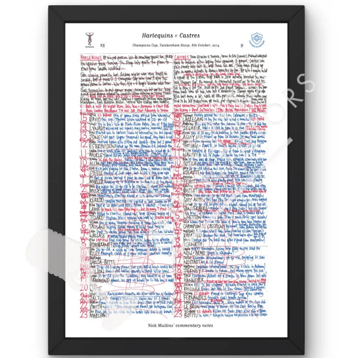 RUGBY UNION Harlequins v Castres Twickenham Stoop London. October 10 2014. Nick Mullins.