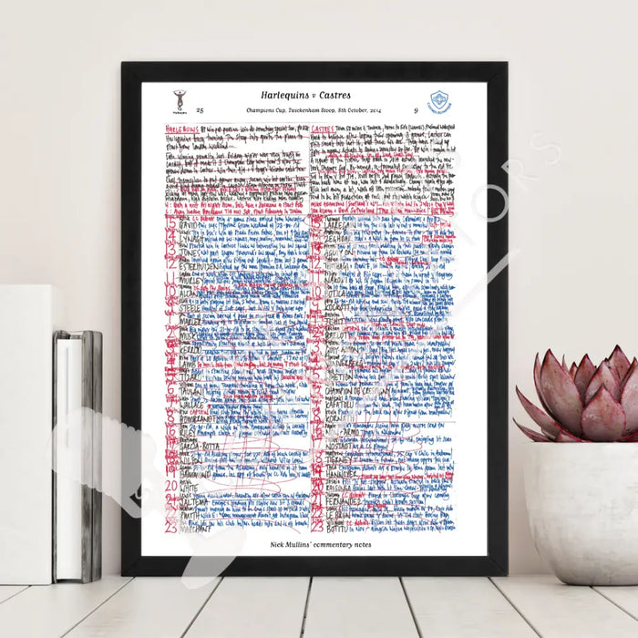 RUGBY UNION Harlequins v Castres Twickenham Stoop London. October 10 2014. Nick Mullins.