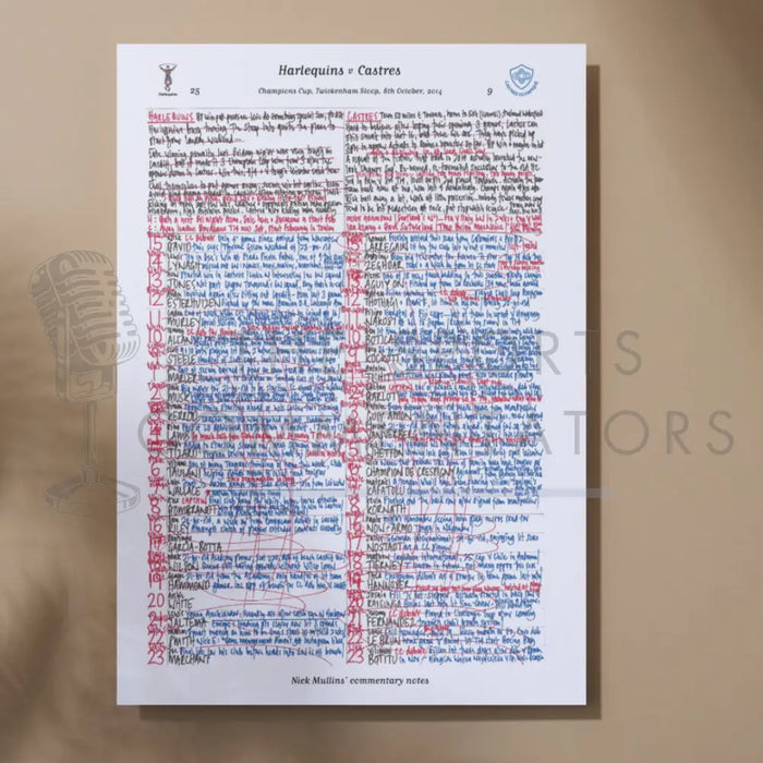 RUGBY UNION Harlequins v Castres Twickenham Stoop London. October 10 2014. Nick Mullins.