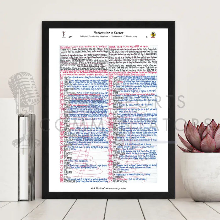 RUGBY UNION Harlequins v Exeter Gallagher Premiership Big Game 14 Twickenham London. March 4 2023. Nick Mullins.