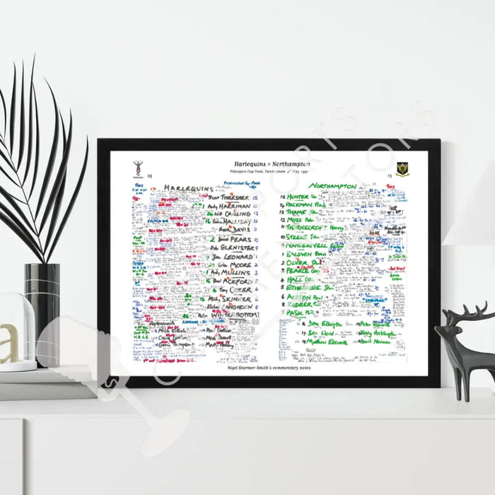 RUGBY UNION Harlequins v Northampton Pilkington Cup Final Twickenham London. May 4 1991. Nigel Starmer-Smith.