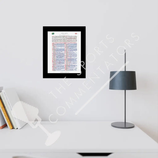 RUGBY UNION Ireland v England Six Nations Aviva Stadium Dublin. February 2 2019. Nick Mullins. A3 Framed Print