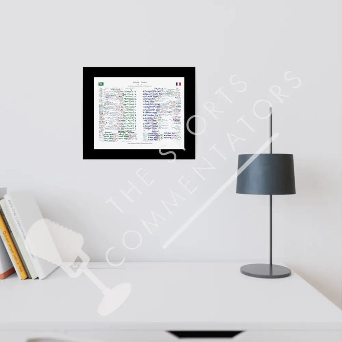 RUGBY UNION Ireland v France Six Nations Lansdowne Road Dublin. February 17 2001. Nigel Starmer-Smith. A3 Framed Print