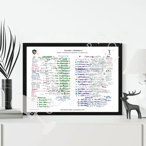 RUGBY UNION Leicester v Harlequins Pilkington Cup Quarter-Final Welford Road Leicester. February 24 1996. Nigel
