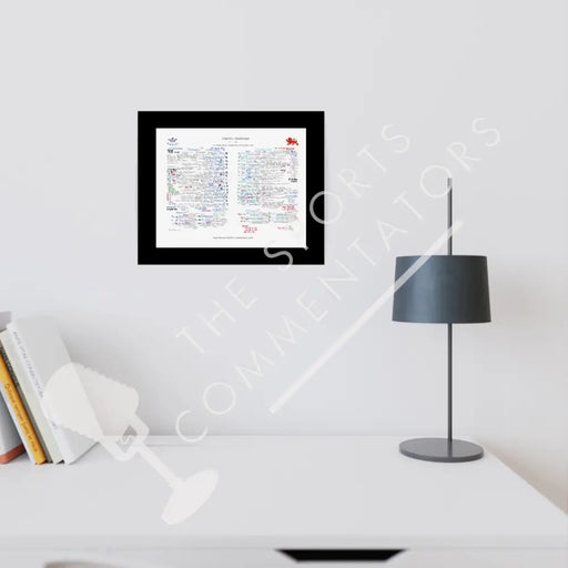 RUGBY UNION Oxford v Cambridge Varsity Match Twickenham London. 1992. Nigel Starmer-Smith. A3 Framed Print