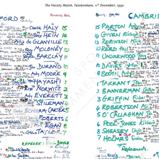 RUGBY UNION Oxford v Cambridge Varsity Match Twickenham London. Dec 11 1990. Nigel Starmer-Smith.