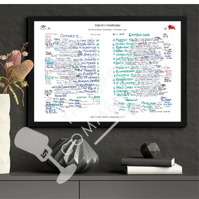 RUGBY UNION Oxford v Cambridge Varsity Match Twickenham London. Dec 11 1990. Nigel Starmer-Smith.