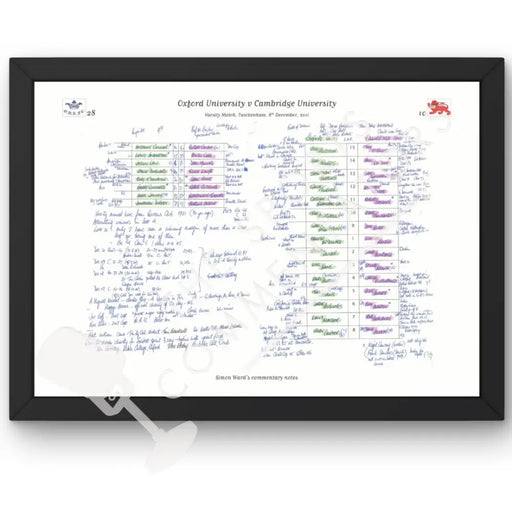 RUGBY UNION Oxford v Cambridge Varsity Match Twickenham London. December 8 2011. Simon Ward. A3 Framed Print