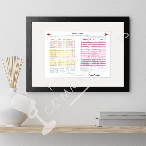 RUGBY UNION * Sara Orchard Limited Edition* England v Canada Women’s Rugby World Cup Final Stade Jean-Bouin Paris.