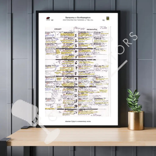 RUGBY UNION Saracens v Northampton Aviva Premiership Final Twickenham London. 31 May 2014. Alastair Eykyn. Picture