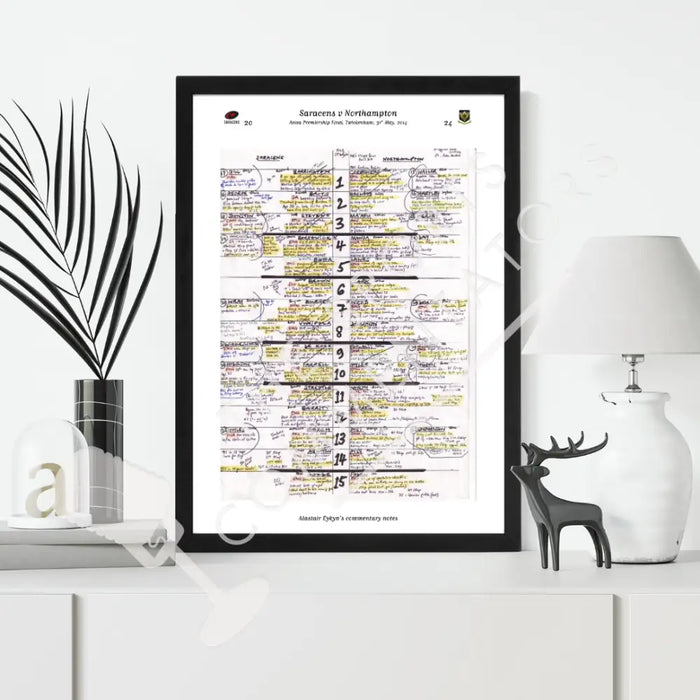 RUGBY UNION Saracens v Northampton Aviva Premiership Final Twickenham London. 31 May 2014. Alastair Eykyn. Picture