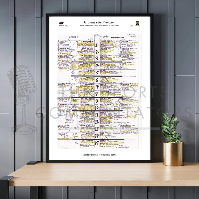 RUGBY UNION Saracens v Northampton Aviva Premiership Final Twickenham London. 31 May 2014. Alastair Eykyn. Picture