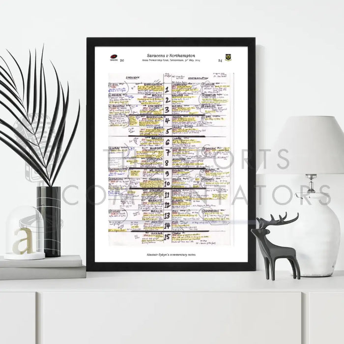 RUGBY UNION Saracens v Northampton Aviva Premiership Final Twickenham London. 31 May 2014. Alastair Eykyn. Picture