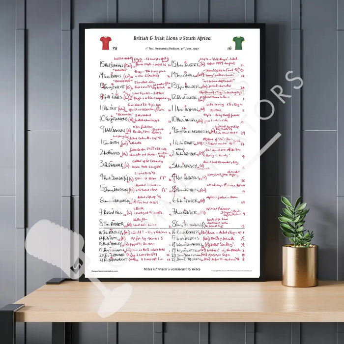 RUGBY UNION South Africa v British & Irish Lions Lions Tour 1st Test Newlands Stadium Cape Town. June 21 1997. Miles