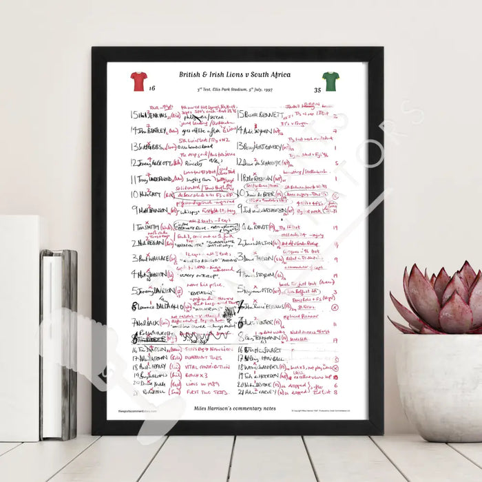 RUGBY UNION South Africa v British & Irish Lions Lions Tour 3rd Test Ellis Park Stadium Johannesburg. July 5 1997.