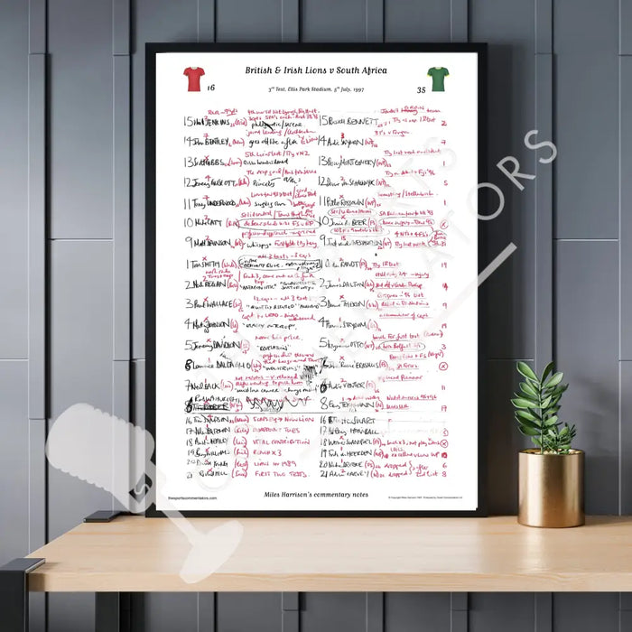 RUGBY UNION South Africa v British & Irish Lions Lions Tour 3rd Test Ellis Park Stadium Johannesburg. July 5 1997.