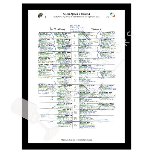 RUGBY UNION South Africa v Ireland Rugby World Cup Group A Stade de France Paris. 23 September 2023. Alastair Eykyn.