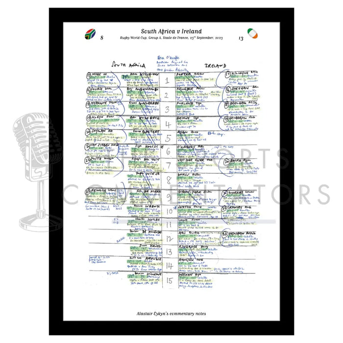 RUGBY UNION South Africa v Ireland Rugby World Cup Group A Stade de France Paris. 23 September 2023. Alastair Eykyn.