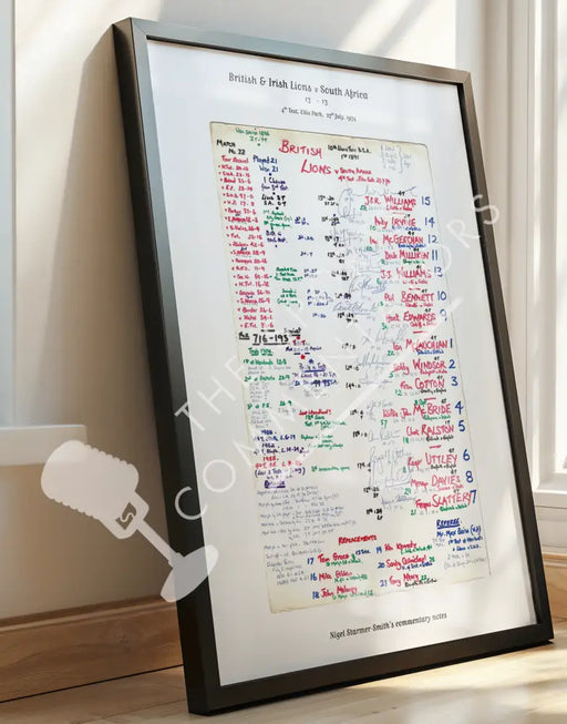 RUGBY UNION The Invincibles British & Irish Lions team Lions Tour Fourth Test Ellis Park Johannesburg. July 27 1974.