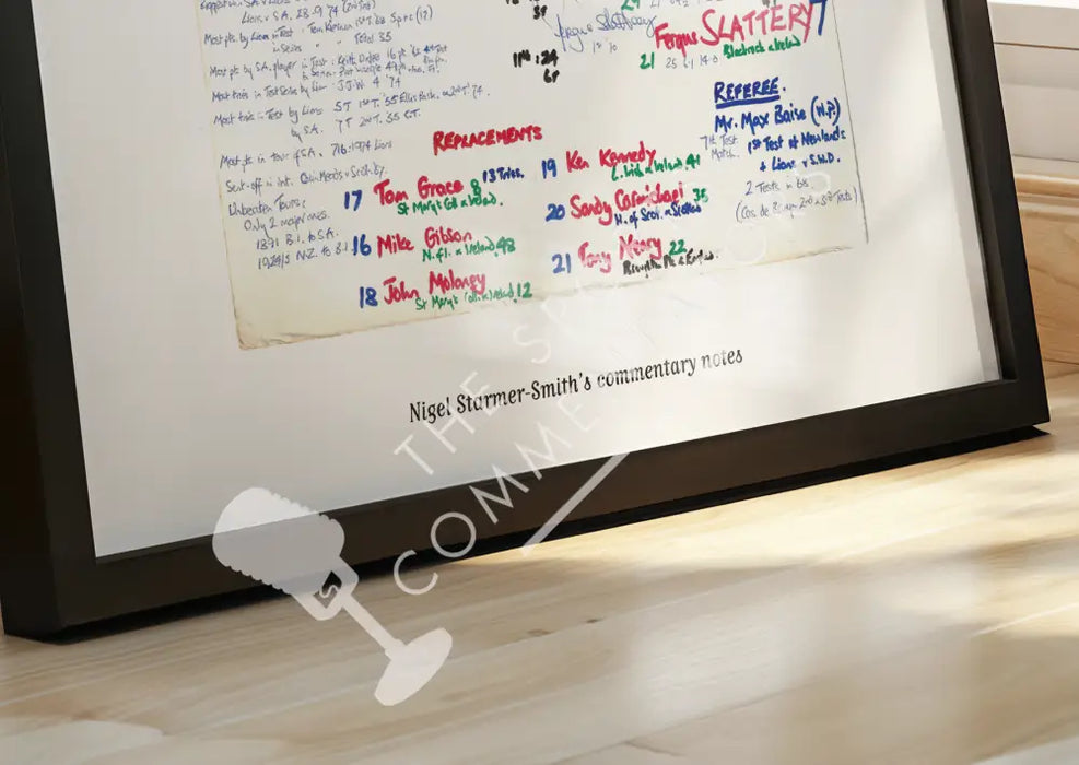 RUGBY UNION The Invincibles British & Irish Lions team Lions Tour Fourth Test Ellis Park Johannesburg. July 27 1974.