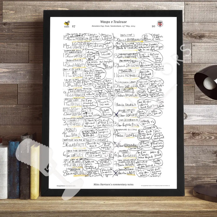 RUGBY Wasps v Toulouse Heineken Cup Final Twickenham 23 May 2004. Miles Harrison Picture Frames