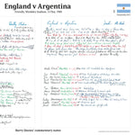 FOOTBALL England v Argentina, Wembley Stadium, 13 May, 1980. Barry Davies