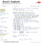 FOOTBALL Brazil v England, Estádio Maracanã, Rio de Janeiro, 10 June, 1984 . Barry Davies do