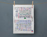 Tea Towel: Five Nations. England v France Twickenham 16 March 1991. Nigel Starmer-Smith Tea Towel