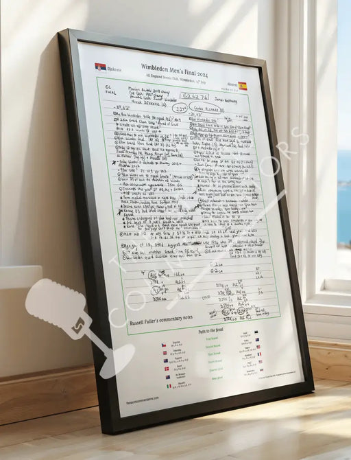 TENNIS Wimbledon Men’s Final Novak Djokovic v Carlos Alcaraz All England Tennis Club Wimbledon 14th July 2024. Russell